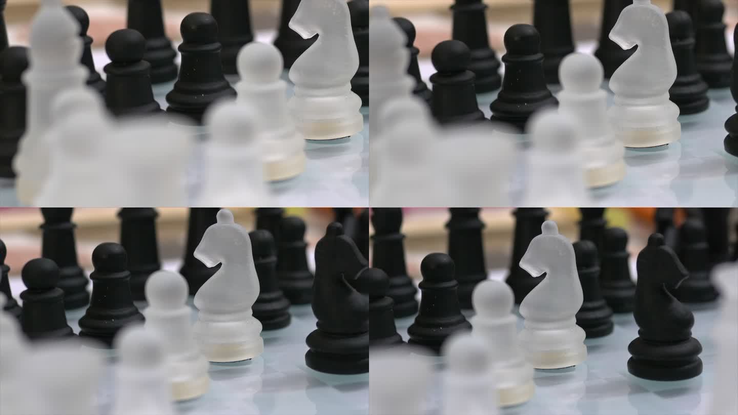 玻璃制战略游戏棋棋盘白棋黑棋