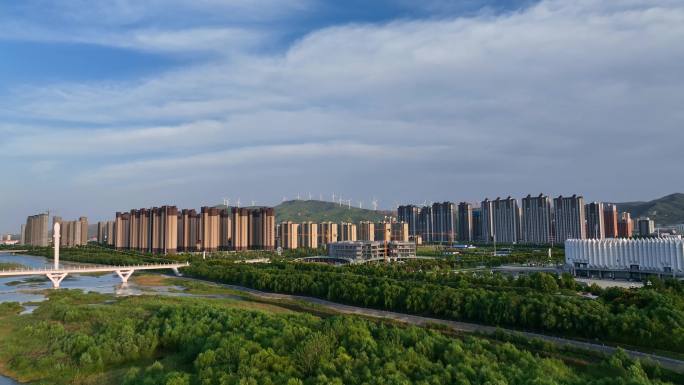 楼房楼盘房地产宜居环境空镜背景