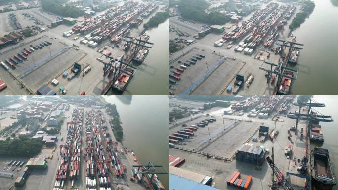 2022最新佛山南海国际货柜码头集装箱