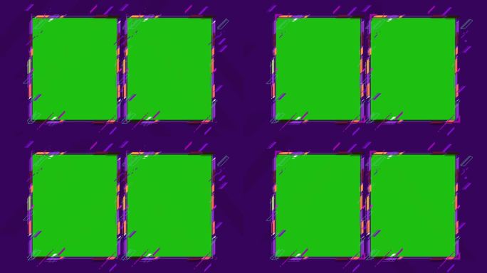 4K抽象几何图形框架可循环