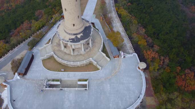 4K航拍短片.大连旅顺白玉山秋色