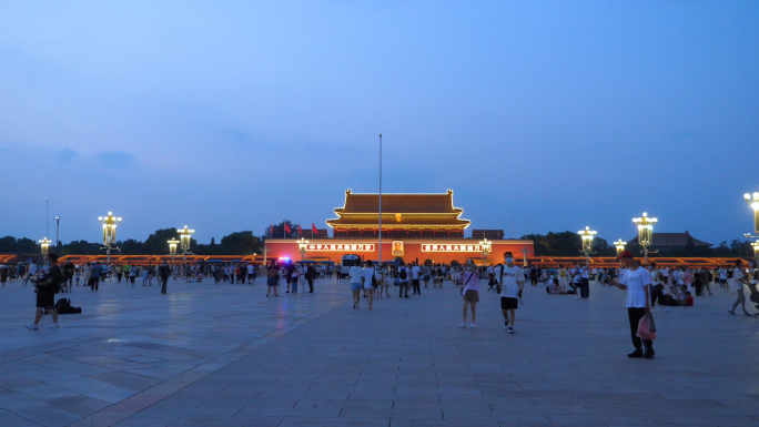 北京天安门广场夜景