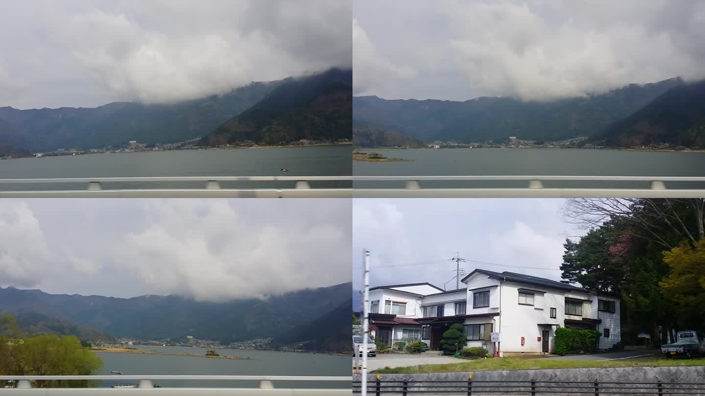实拍日本东京富士山活火山河口湖旅行可商用