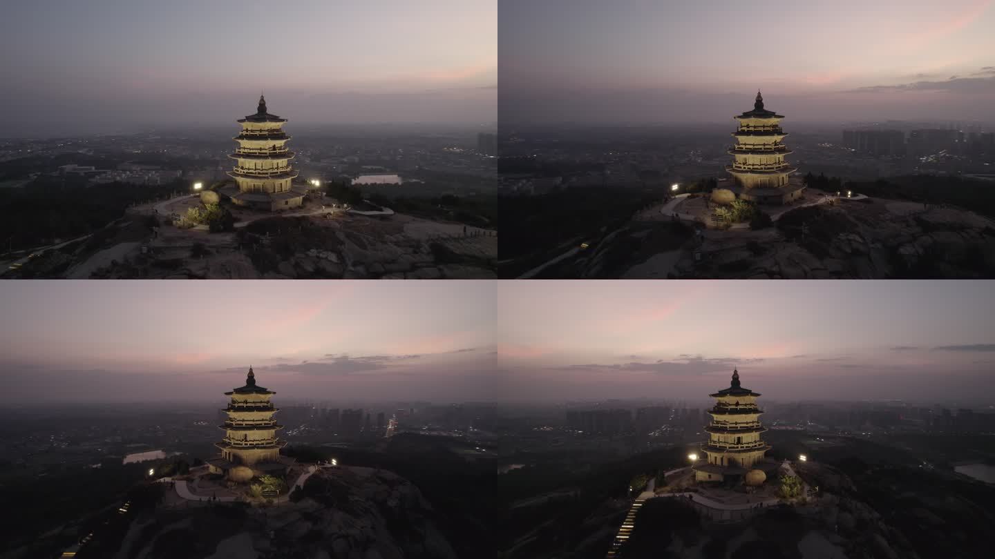 福建泉州石狮姑嫂塔夜景