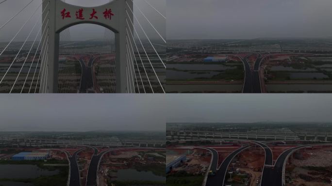 2022南沙新区红莲大桥广州港
