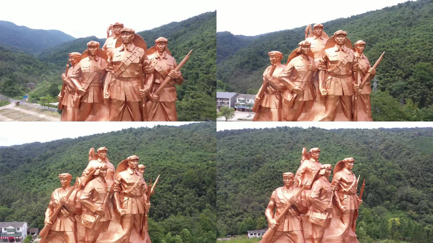 井冈山雕塑航拍