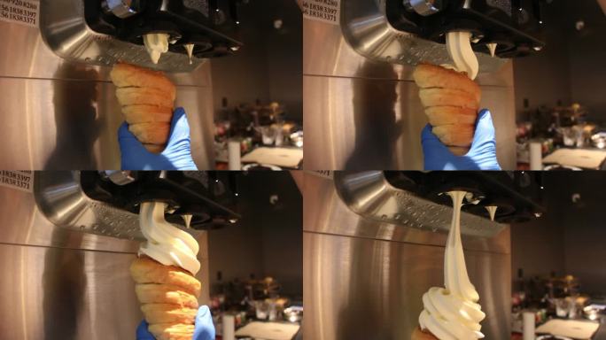 雪糕雪糕筒奶油冰淇淋香草甜筒