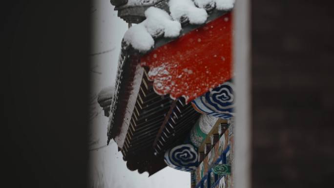 雪景 超清4k 升格 小县城