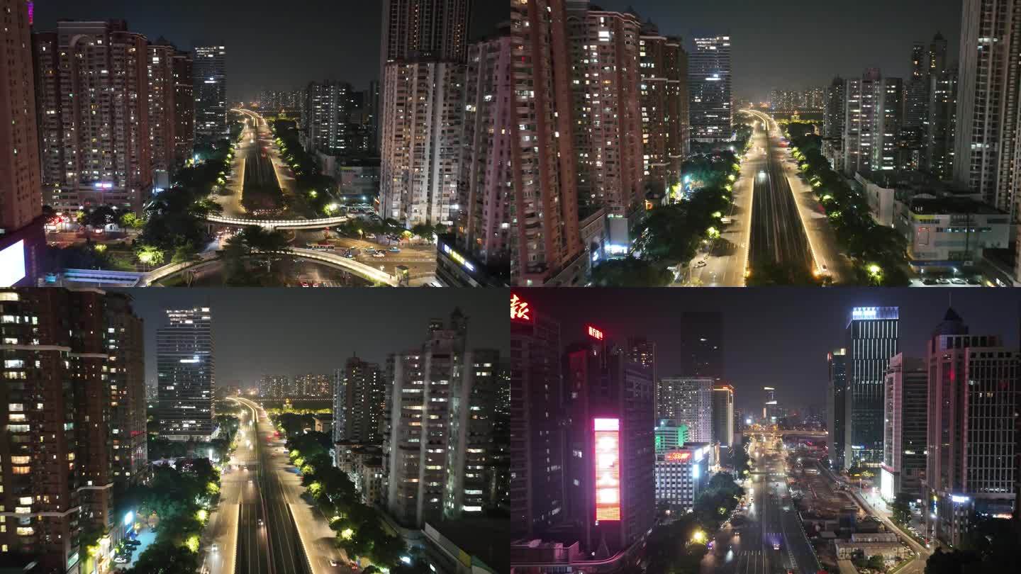 疫情下的广州-广州大道夜景