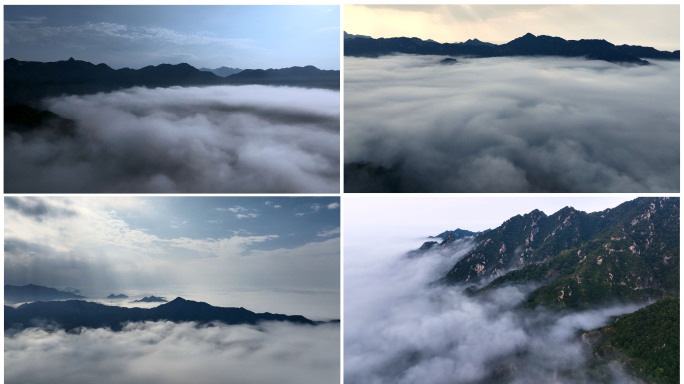 大气云海群山云雾宣传片通用空镜素材