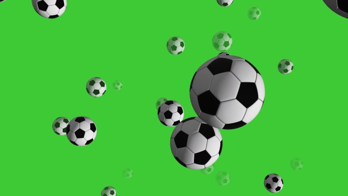 足球运动3D动画4K Alpha
