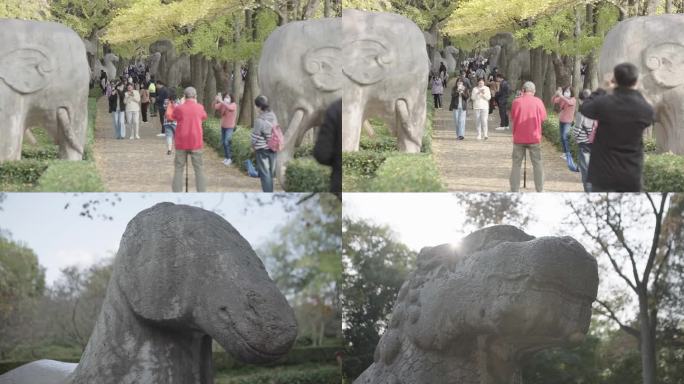 南京明孝陵石像神道