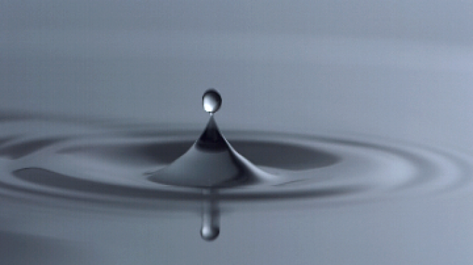 高速创意 水滴落水 水分子
