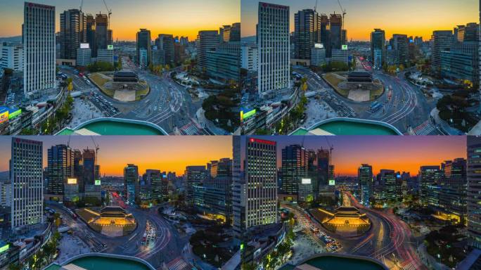 在韩国首尔，白天到晚上的日间日间日程表是南大门市场（Namdaemun Market）或南大门（Na