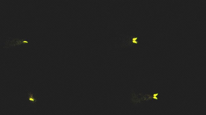 4光效蝴蝶黄色带通道