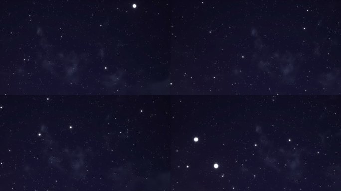 4k深蓝星空下雪背景