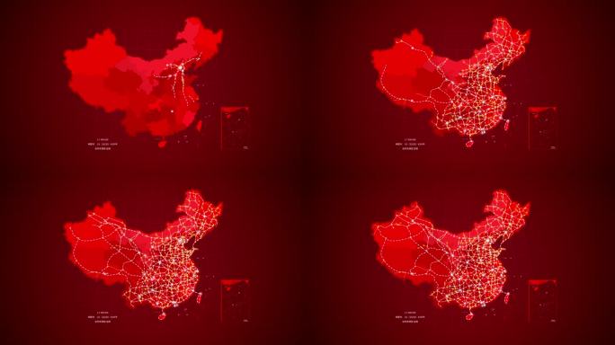 中国铁路运输地图(红）20221113