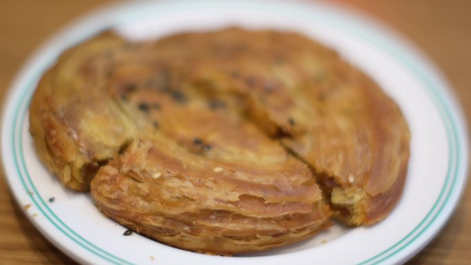 成都名小吃 锅盔 烧饼 特色 美食