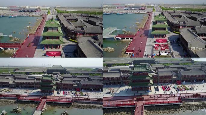 天津滨海新区港口航拍 高清25帧