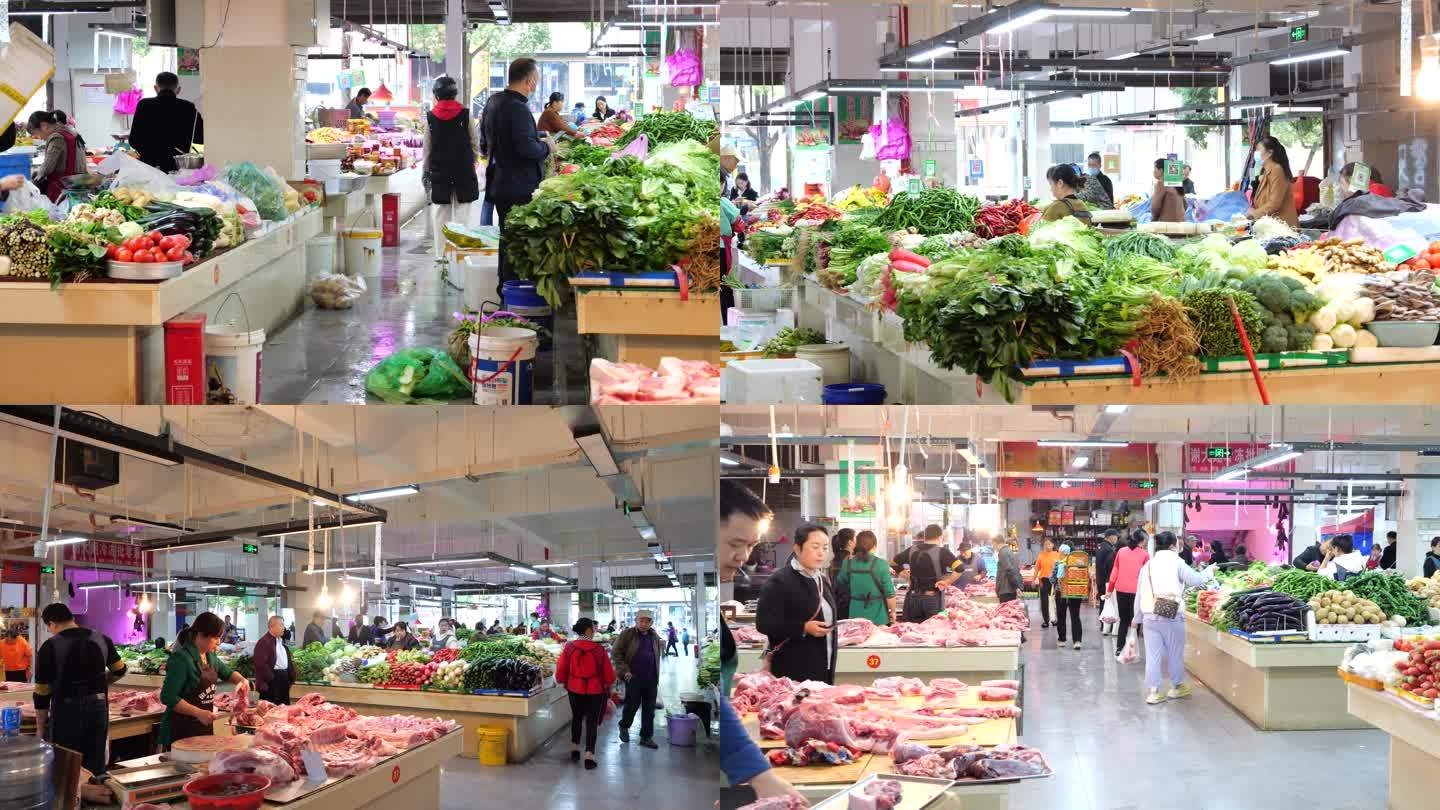 4K菜市场农贸市场实拍素材视频