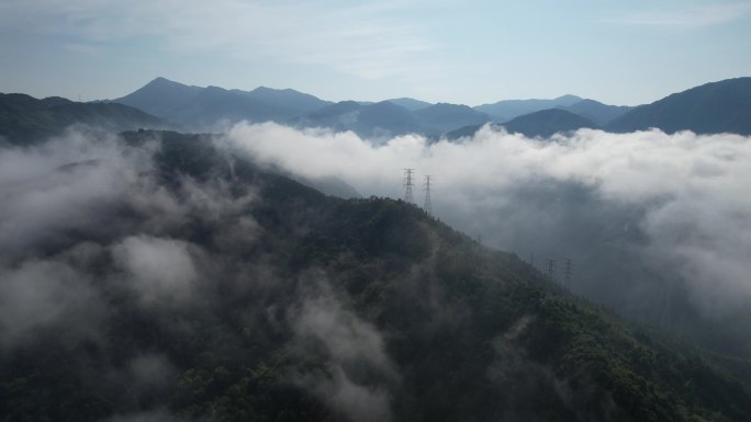 福建福安山中云雾