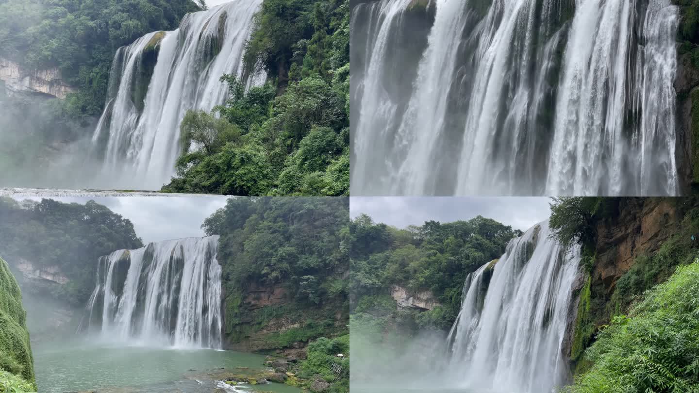 多角度拍摄贵州黄果树大瀑布