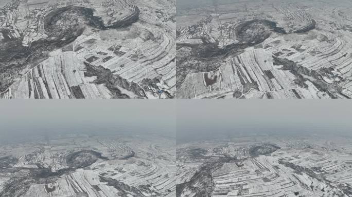 雪景    山沟