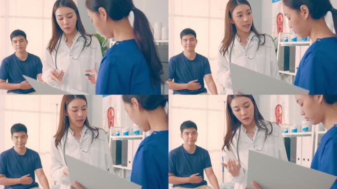 亚洲专科医生和助理护士负责照顾男性患者。专业的女医生团队在预约期间向住院患者解释诊断并建议服务治疗。