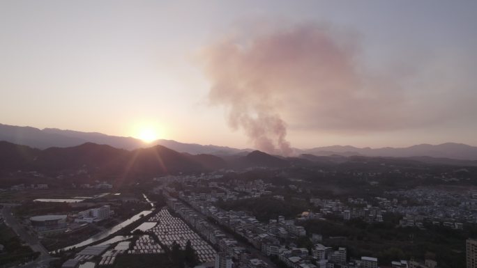 龙岩 上杭 林业 消防演练 练山 清场