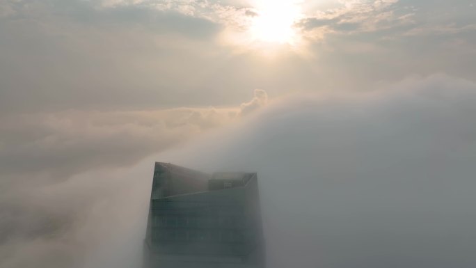 航拍-平流雾