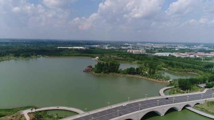 济阳澄波湖和大桥