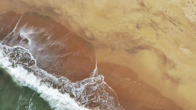 沙滩海浪合集带声音航拍