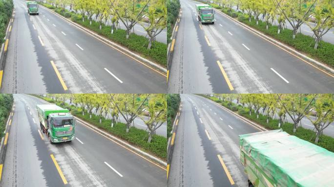 渣土车行驶