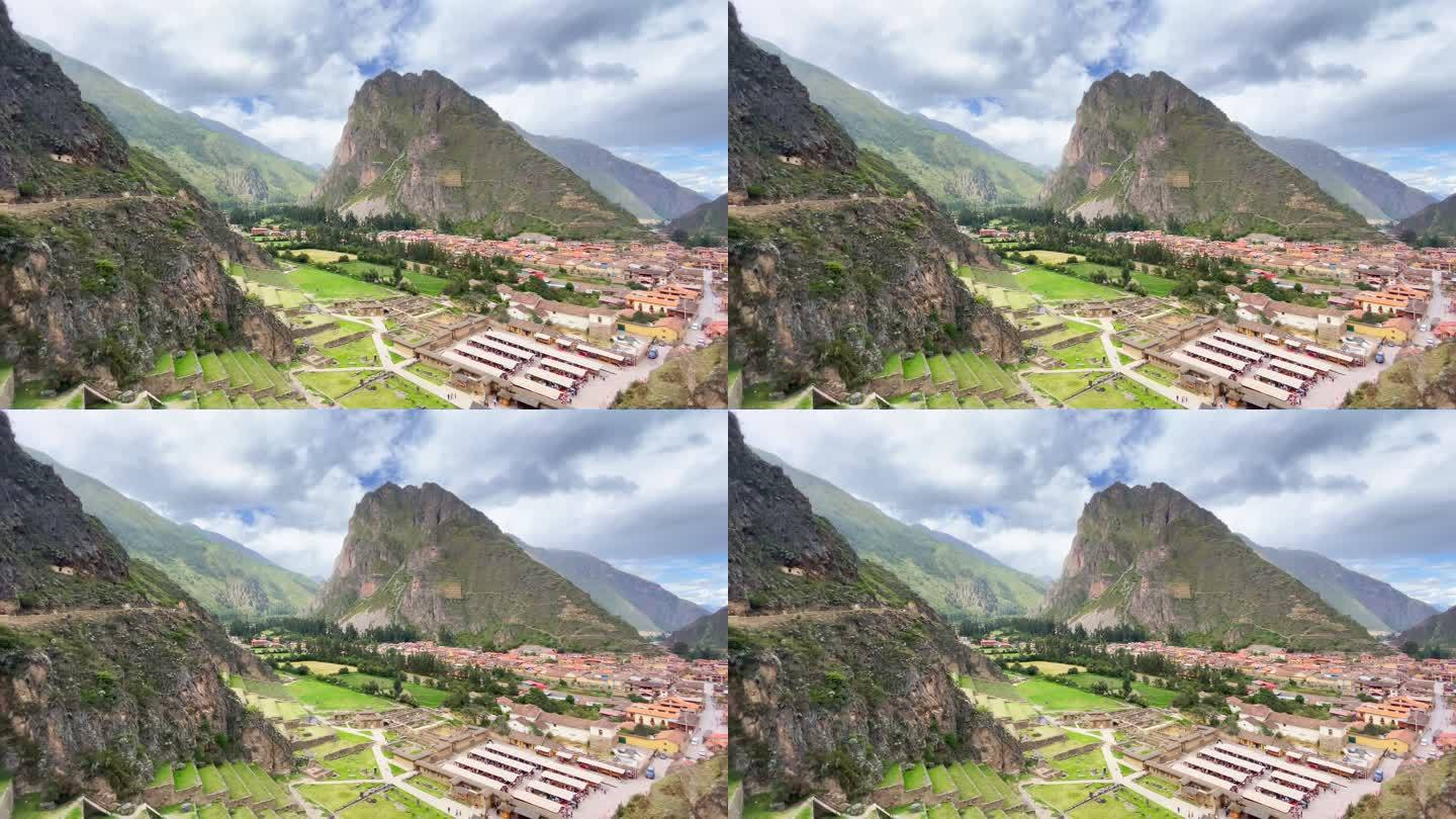 秘鲁圣谷奥伦塔坦博印加遗址
