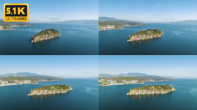 【5K】抚仙湖孤山景区航拍延时