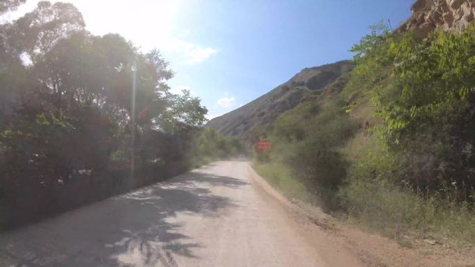 柏油马路乡村道路第一视角F