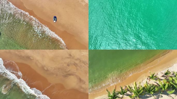 海浪沙滩海面空镜