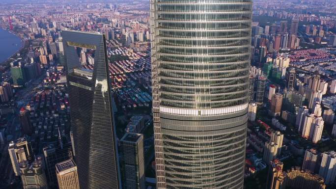 上海中心大厦CBD外滩4K航拍