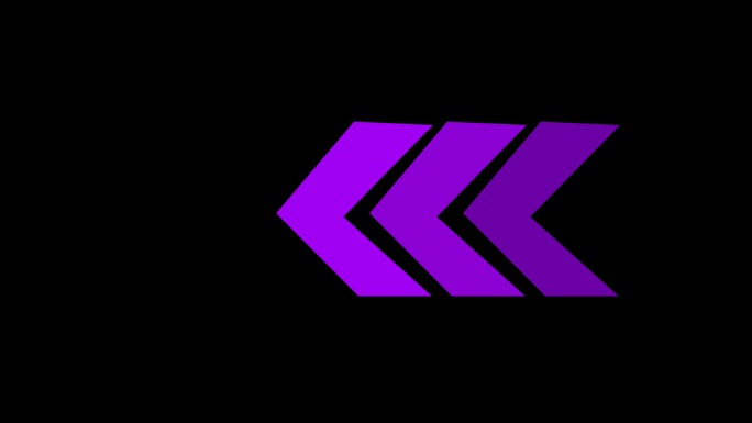 箭头动画4K视频紫色游戏行驶