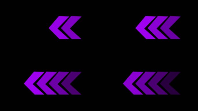 箭头动画4K视频紫色游戏行驶