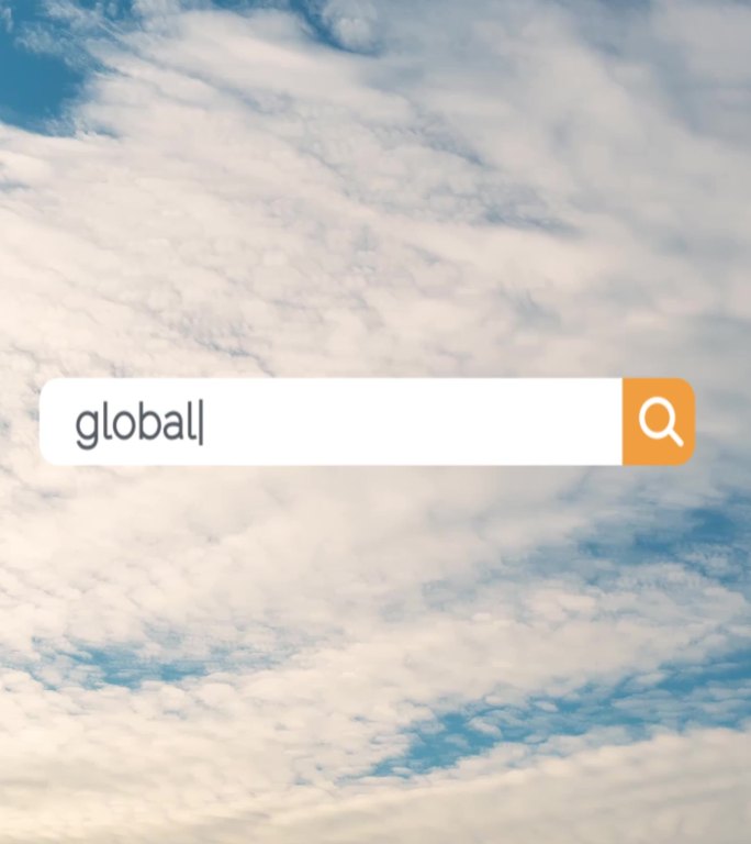 在浏览器搜索框中以4K分辨率垂直搜索全球变暖问题
