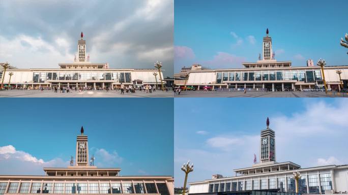 4K长沙火车站延时