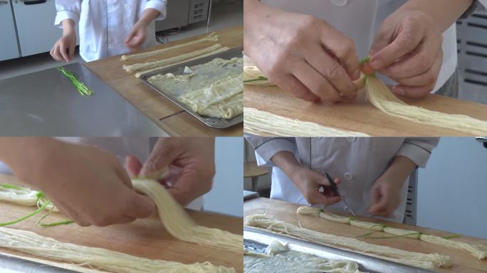 面条造型麻花面中西餐烹饪面点面食制作造型