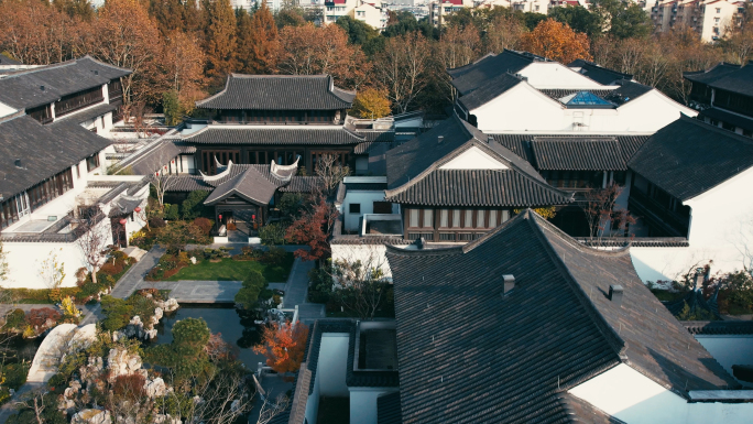 中式建筑航拍