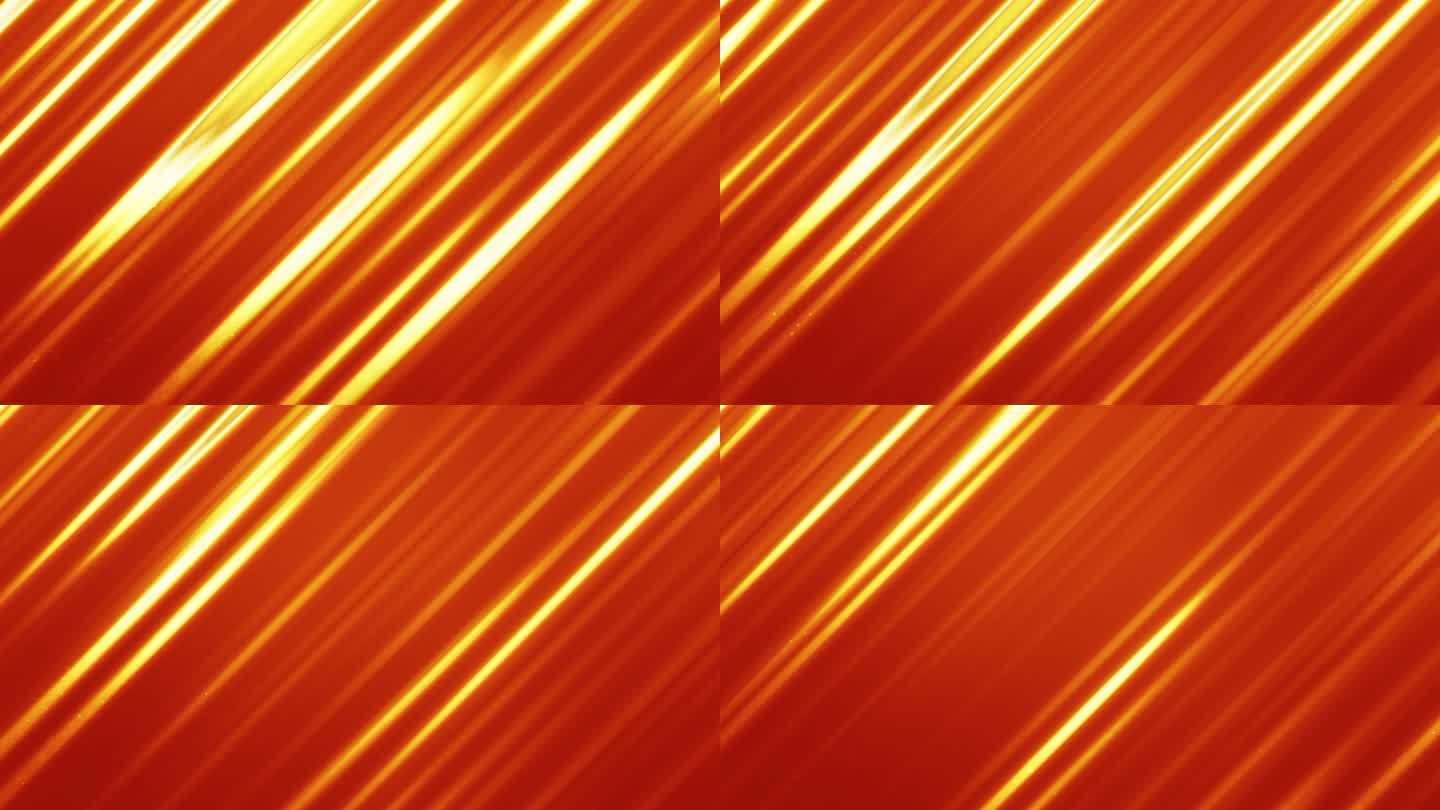 橙色浅条纹的抽象奢华背景。几何图形运动动画，简单优雅的通用最小3d技术BG股票视频