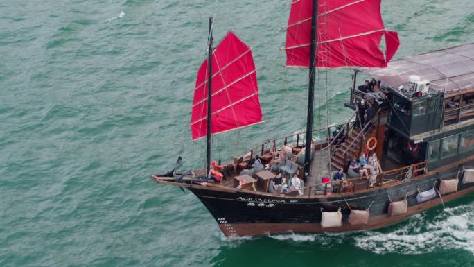 香港红帆船航拍