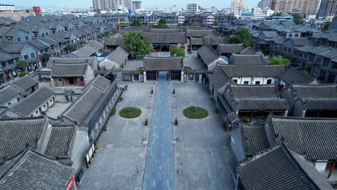 内乡县衙博物馆，城市航拍，古建筑群，县衙