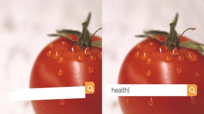 在浏览器搜索框中以4K分辨率垂直搜索健康饮食提示问题