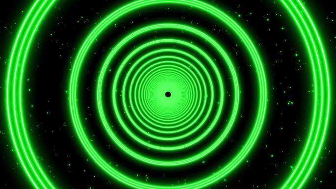 4K绿色圆形粒子空间17