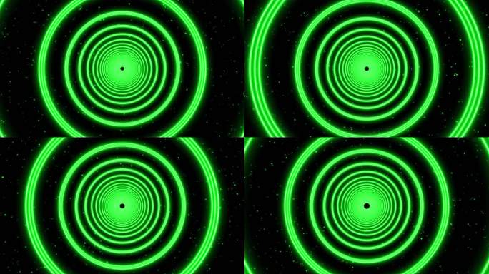 4K绿色圆形粒子空间17